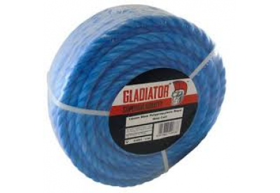 Gladiator Superior Quality Blue Polypropylene Rope (10m x 12mm)
